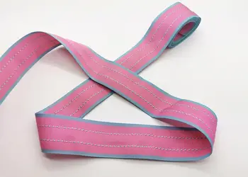 panglica decorativa folina material textil roz 4 cm 10 metri