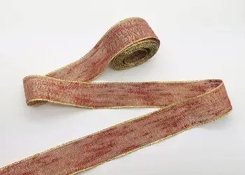 panglica decorativa visinie cu detalii aurii 4 cm 10 m