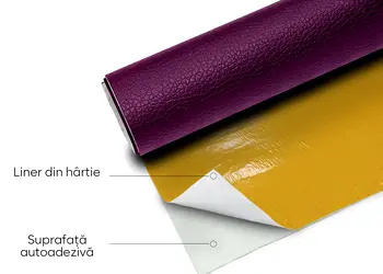 piele ecologica autoadeziva culoare mov aspect natural moale i flexibila 3