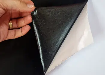 material autoadeziv imitatie piele intoarsa neagra 100 cm latime