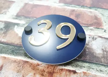 placuta adresa din bond cu numar in relief 1