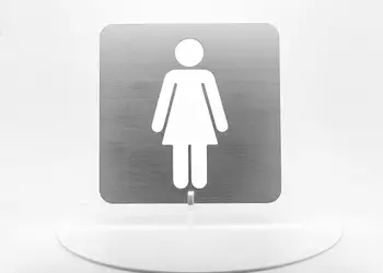 placuta indicatoare wc woman toaleta bond auriu pt05 1