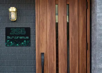 placuta modern cu numar isau adresa casa model print uv cu text personalizat2