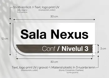 placuta moderna personalizata print uv firme pp2117 birouri spatii comerciale s00