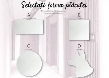 placuta personalizata prin printare uv pe plexiglass acril sablat s00