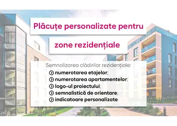 placute personalizate pentru zone complex cladire rezidentiala s0