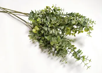 planta artificiala eucalipt verde pudrat 60 cm 3 bucati