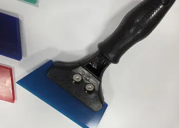 racleta aplicare folie geam cu 3 rezerve poliuretan duritate diferita rbm17 7776