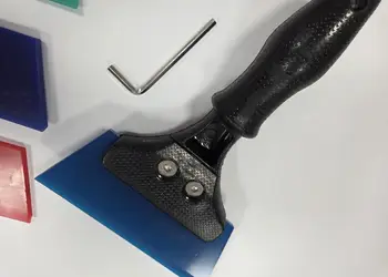 racleta aplicare folie geam cu 3 rezerve poliuretan duritate diferita rbm17