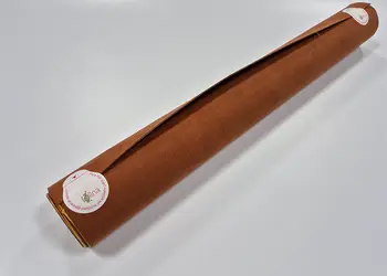 rola din imitatie piele intoarsa maro 1