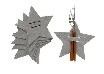 set 12 suport decorativ pentru tacamuri masa de craciun