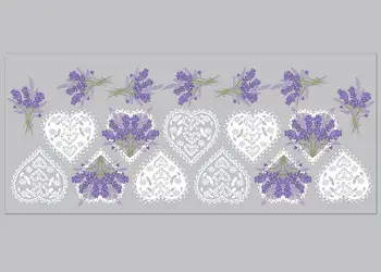 set 18 stickere faianta bucatarie lavanda