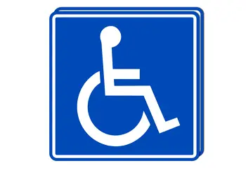 set 2 stickere auto persoana cu handicap dizabilitati 10x10 cm s00