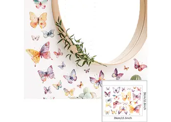 set 21 stickere fluturi colorati