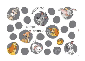 set 28 stickere a simple start komar buline cu personaje disney