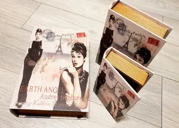 set 3 cutii decorative din lemn fashion