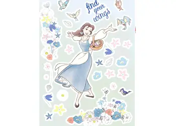 set 34 stickere personaje disney belle