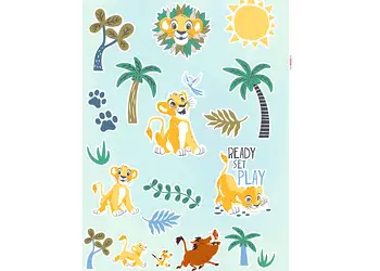 set 34 stickere personaje disney regele leu