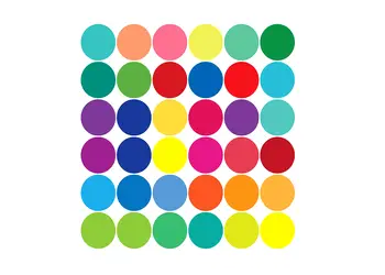 set 36 buline colorate