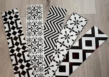 set 5 borduri decorative autoadezive black design