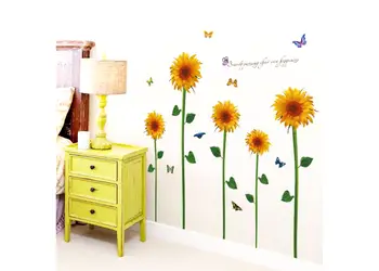 set 5 stickere floarea soarelui