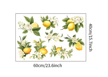 sticker bucatarie lamai si flori decor mobila perete