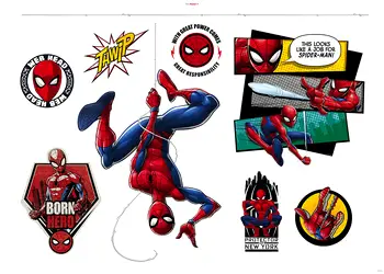 set 8 stickere spiderman