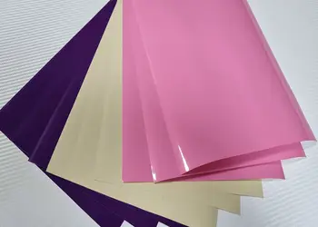 set 9 coli autocolant uni roz mov bej