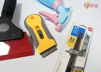 set racleta razuitor cutter pulverizator necesar pentru aplicare folie geam