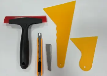 set aplicare folie geam raclete cutter