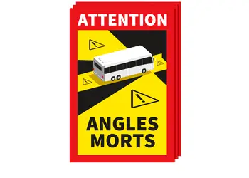 set autocolante obligatorii avertizare unghi mort franta siguranta autocar s00