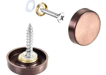 set de suruburi cu capac cromat aramiu 1 5024