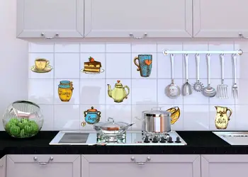 set stickere faianta bucatarie tea time