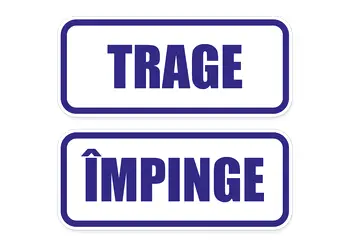 set stickere trage si impinge autocolant folina 15x6cm s00