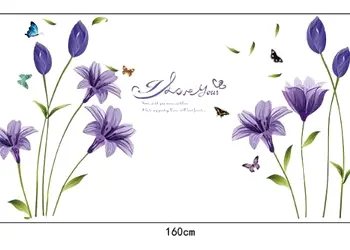 stickere flori folina decor mov