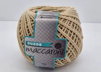 snur catifelat maccaroni suede crem