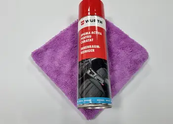 spray spuma activa pentru curatat si laveta microfibra 1