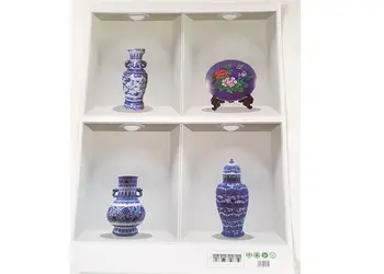 Sticker 3d ceramica albastra