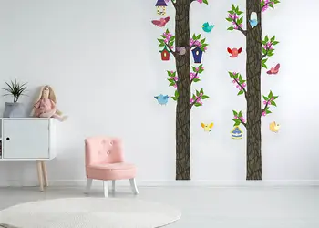 sticker Copaci cu pasari