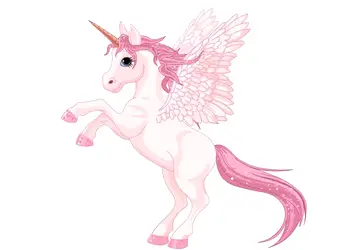 sticker Unicorn roz