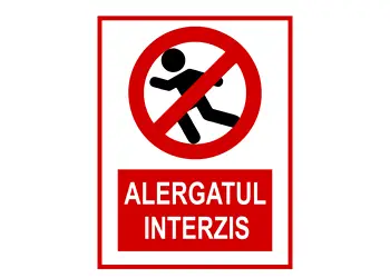 sticker alergatul interzis
