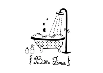 sticker cabina dus folina bubble time 60 70 cm