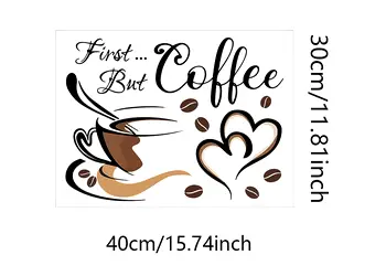 sticker bucatarie ceasca cu cafea