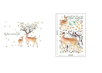 sticker caprioare love nature