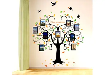 sticker perete copac folina decor galerie foto