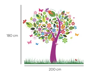 sticker copac happy folina autoadeziv multicolor fcop180 s0