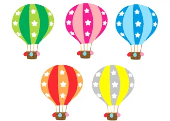 sticker copii baloane in zbor