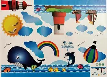 sticker copii folina decor marin