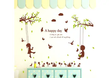 sticker copii in leagan