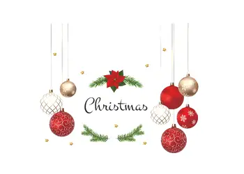 sticker craciun decor cu globuri